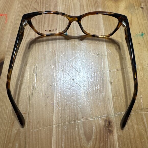 Coach HC6248U Jade Pearl Tortoise Eyeglass Frames 54-16-140 Demo Lenses And Case - Picture 7 of 11